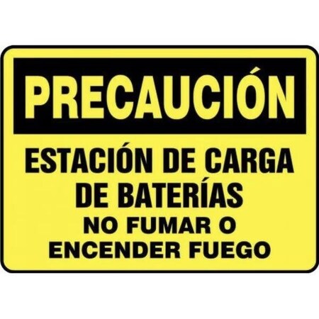 Accuform OSHA CAUTION Safety Sign BATTERY SHMELC641XL SHMELC641XL